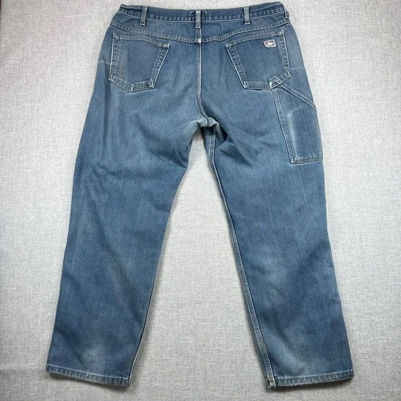 2 Pairs Tyndale FR Flame Resistant Carpenter Jeans Men 38x30 CAT2 Blue Utility